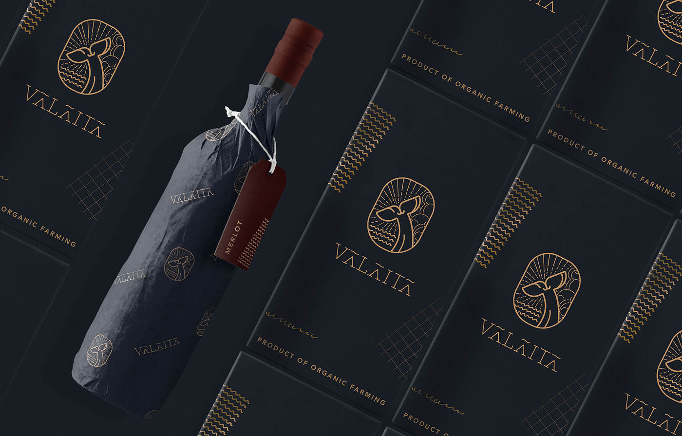 Valaita精致葡萄酒品牌VI設計——插圖包裝設計欣賞，餐飲VI設計，高端VI設計，葡萄酒包裝設計，深圳VI設計，左右格局